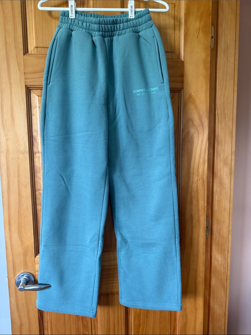 Comfort Clothing Women's Teal Fleece Joggers